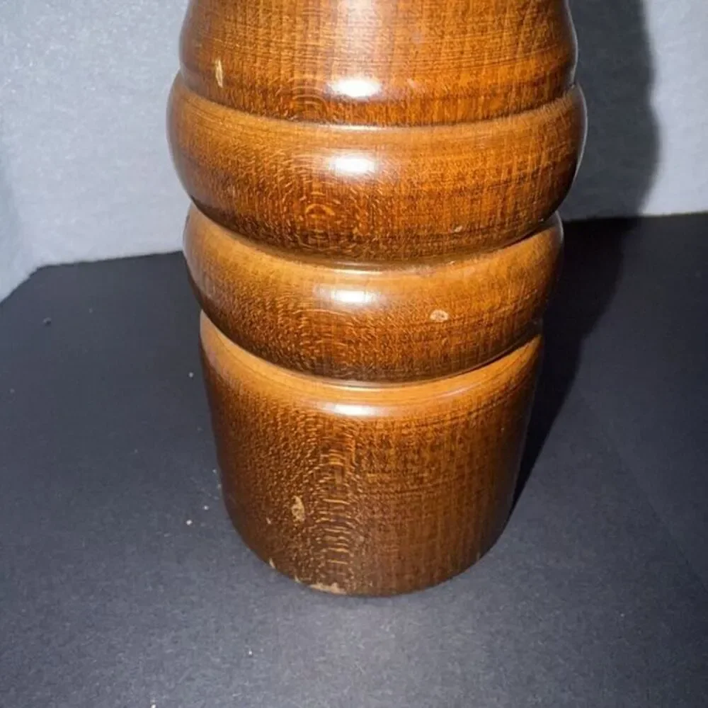 Vintage Chef Specialties Walnut Wood Pepper Mill Grinder President USA 12.5